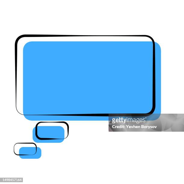 cloud speech bubble icon simple illustration of cartoon speech bubble - interview icon stock pictures, royalty-free photos & images