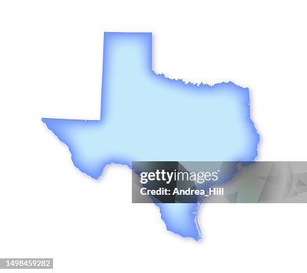 Texas Soft Blue Vector Map Illustration Texas Soft Blue Vector Map Illustration