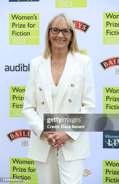 Louise Minchin attends the Women's Prize For Fiction 2023 winner ceremony at Bedford Square Gardens on June 14, 2023 in London, England.