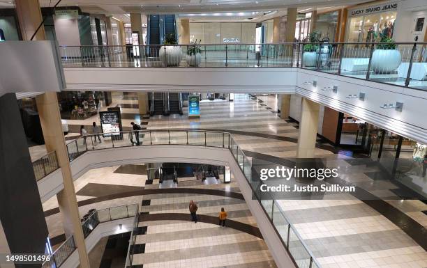 The Westfield San Francisco Centre is nearly empty on June 14, 2023 in San Francisco, California. San Francisco's downtown continues to struggle with...