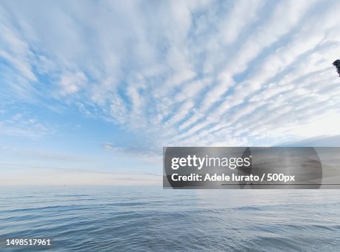 Scenic view of sea against sky,Sicily,Italy