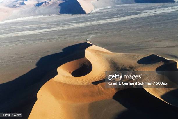 high angle view of sand dune - gerhard schimpf fotografías e imágenes de stock