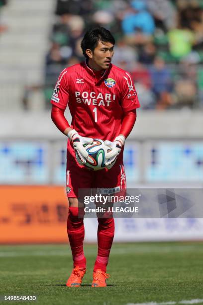 Kenya Matsui of Tokushima Vortis in action during the J.League J1 match between Tokushima Vortis and Kawasaki Frontale at Naruto Otsuka Sports Park...