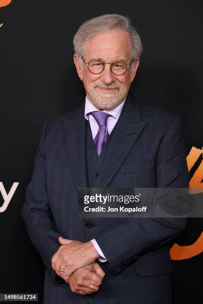 Steven Spielberg attends the Los Angeles Premiere of LucasFilms' "Indiana Jones And The Dial Of Destiny" at Dolby Theatre on June 14, 2023 in...