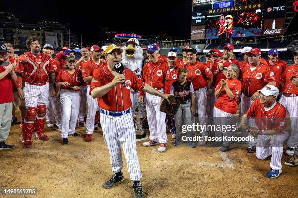 Rep. Chuck Fleischmann after wining the Congressional Baseball Game for Charity 16-6 against the Democrats at Nationals Park on June 14, 2023 in...