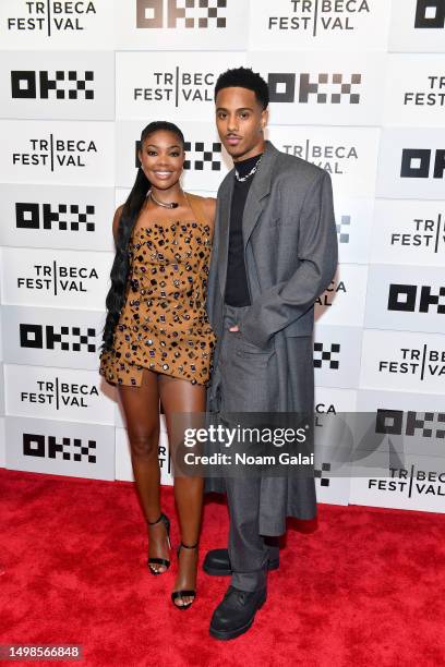 Gabrielle Union and Keith Powers attend "The Perfect Find" World Premiere at Tribeca Film Festival at BMCC Tribeca Center of Performing Arts on June...