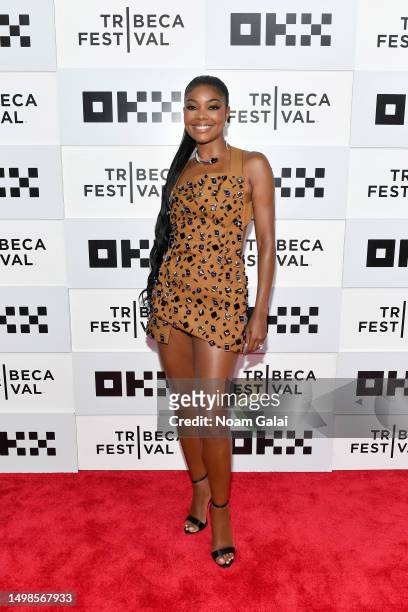 Gabrielle Union attends "The Perfect Find" World Premiere at Tribeca Film Festival at BMCC Tribeca Center of Performing Arts on June 14, 2023 in New...