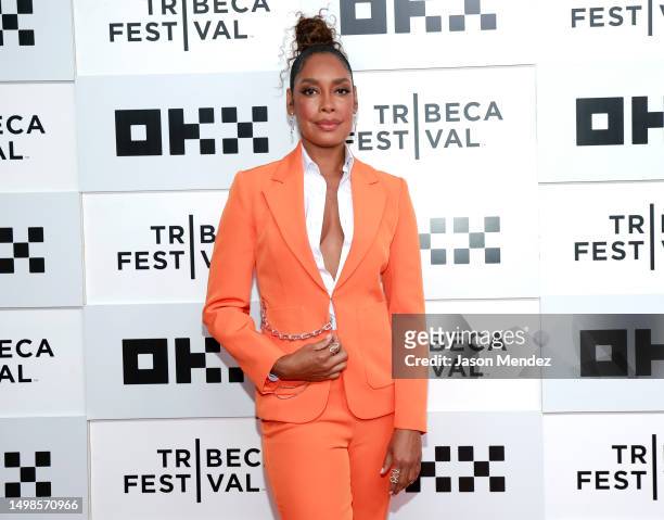 Gina Torres attends "The Perfect Find" premiere during the 2023 Tribeca Festival at BMCC Theater on June 14, 2023 in New York City.