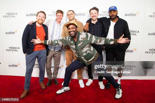 Elisha Yaffe, Joseph Roberts, Joe Mande, Baron Vaughn, Sam Roden and Robinson Rivera attend "Honeycomb" during NOW Showcase C at the 2023 Tribeca...