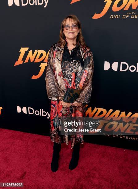 Karen Allen attends the Indiana Jones and the Dial of Destiny U.S. Premiere at the Dolby Theatre in Hollywood, California on June 14, 2023.