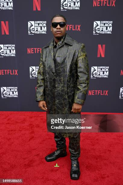 John Boyega attends as They Cloned Tyrone opens The American Black Film Festival at New World Center on June 14, 2023 in Miami Beach, Florida.