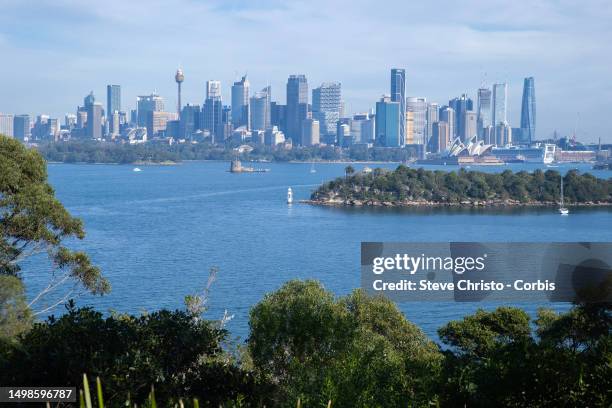 View of Sydney Harbour from Taronga Zoo, on June 12 in Sydney, Australia.