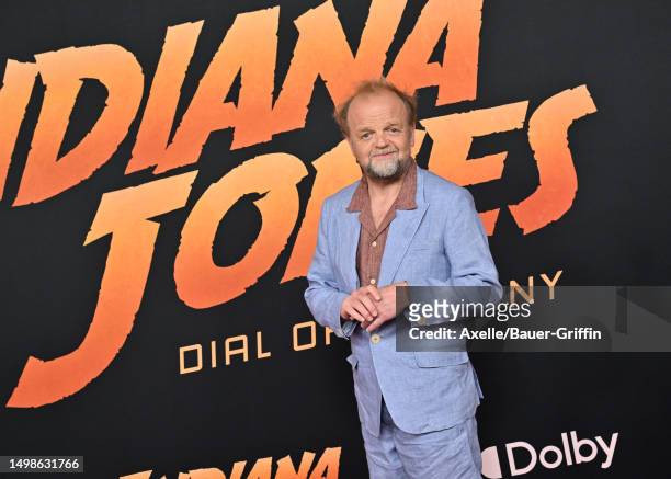 Toby Jones attends the Los Angeles Premiere of LucasFilms' "Indiana Jones and the Dial of Destiny" at Dolby Theatre on June 14, 2023 in Hollywood,...