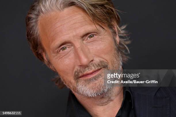 Mads Mikkelsen attends the Los Angeles Premiere of LucasFilms' "Indiana Jones and the Dial of Destiny" at Dolby Theatre on June 14, 2023 in...