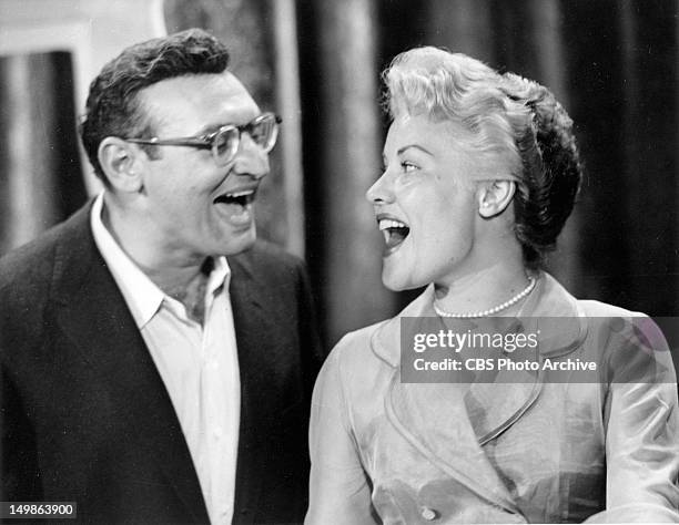 Musical variety show: Frankie Laine Time. Frankie Laine and Patti Page. Image dated August 1, 1956.