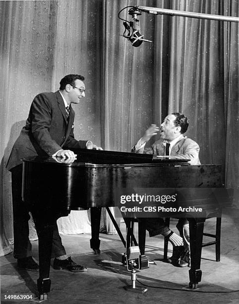 Musical variety show: Frankie Laine Time. Frankie Laine and Duke Ellington. Image dated August 1, 1956.