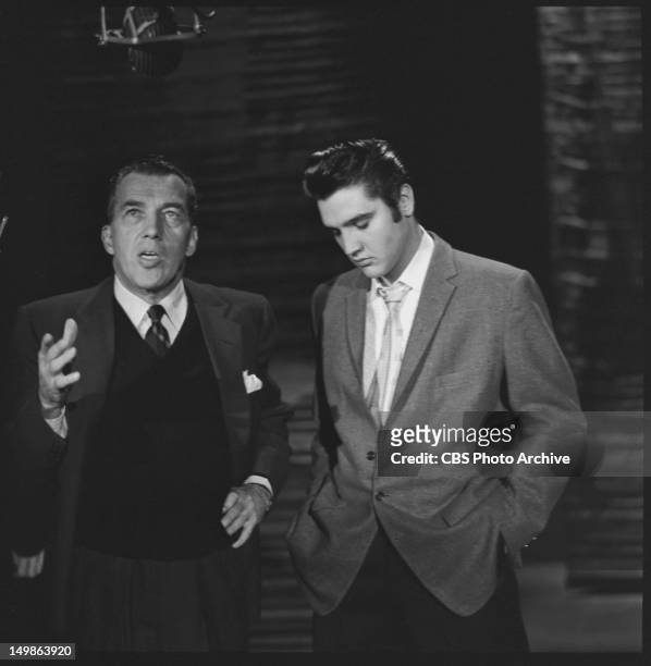 On his second appearance on the ED SULLIVAN SHOW, October 28, 1956. At CBS' Studio 50, the former name of The Ed Sullivan Theater.