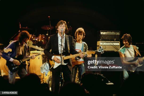 Eric Clapton, Bill Wyman and Jeff Beck perform at an ARMS Charity Concert in aid of Action into Research for Multiple Sclerosis, at the Royal Albert...