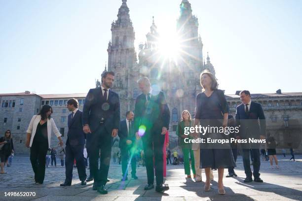 Family photo of the Conselleiros, during the inauguration ceremony of the new heads of the Consellerias of the Xunta, at the Pazo de Raxoi, on 15...
