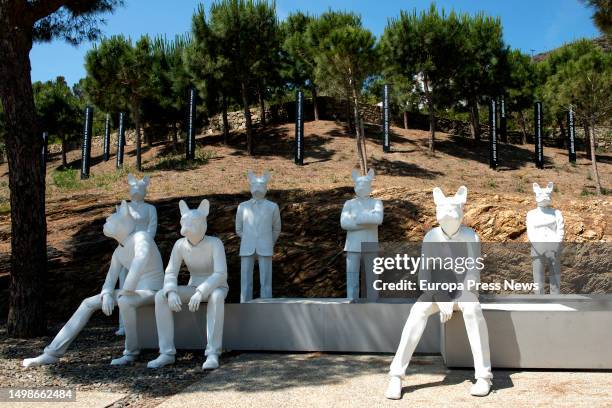 Figures on display during the presentation of chef Ferran Adria's 'elBulli1846' museum, the museum of the former El Bulli restaurant, in Cala...