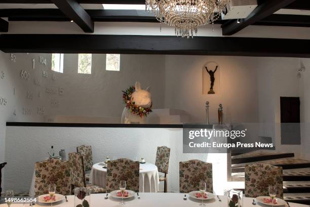 Decoration during the presentation of chef Ferran Adria's 'elBulli1846' museum, the museum of the former El Bulli restaurant, in Cala Montjoi, on 15...