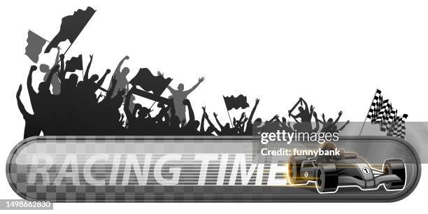 weekend race - pit stop stock illustrations