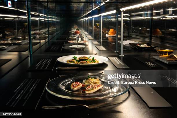 Plating during the presentation of chef Ferran Adria's 'elBulli1846' museum, the museum of the former El Bulli restaurant, in Cala Montjoi, on 15...