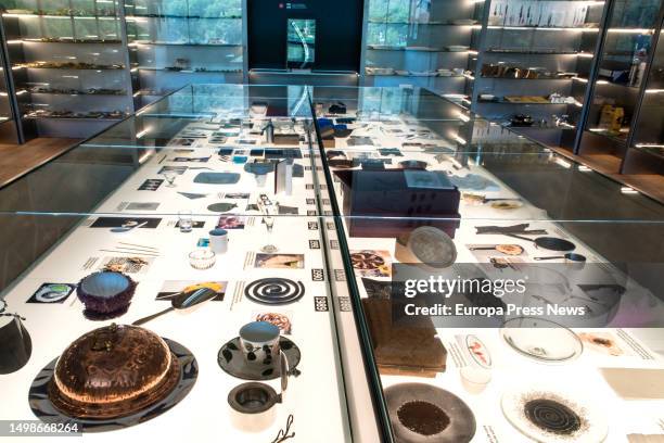 Some of the artwork from the presentation of chef Ferran Adria's 'elBulli1846' museum, the museum of the former El Bulli restaurant, in Cala Montjoi,...