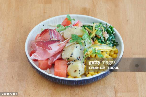 mixed salad - salad bowl stock pictures, royalty-free photos & images