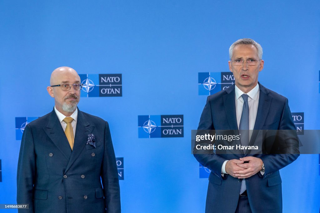 Meeting Of NATO Ministers Of Defence In Brussels