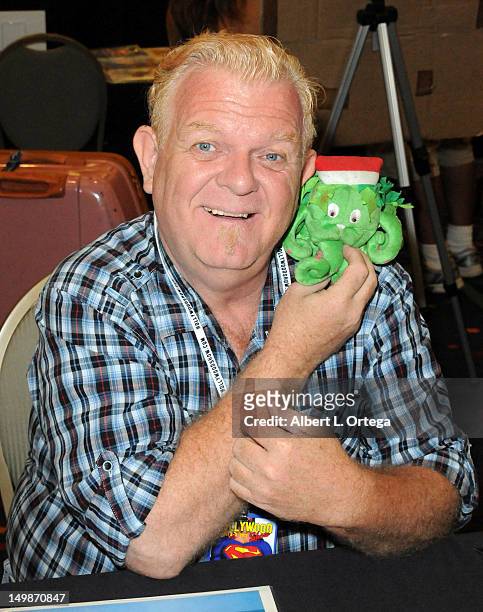 Actor Johnny Whitaker participates in The Hollywood Show held at Burbank Airport Marriott Hotel & Convention Center on August 5, 2012 in Burbank,...