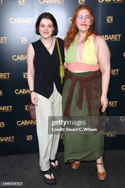 Georgie Henley and Honey Ross attend the "Cabaret" Red Carpet Gala Night 2023 at Playhouse Theatre on June 15, 2023 in London, England.