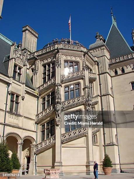 The main house is featured at the Biltmore estate in Asheville, North Carolina.