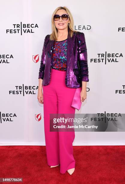 Kim Cattrall attends "Happy Clothes: A flim About Patricia Field" premiere during the 2023 Tribeca Festivalat SVA Theatre on June 15, 2023 in New...