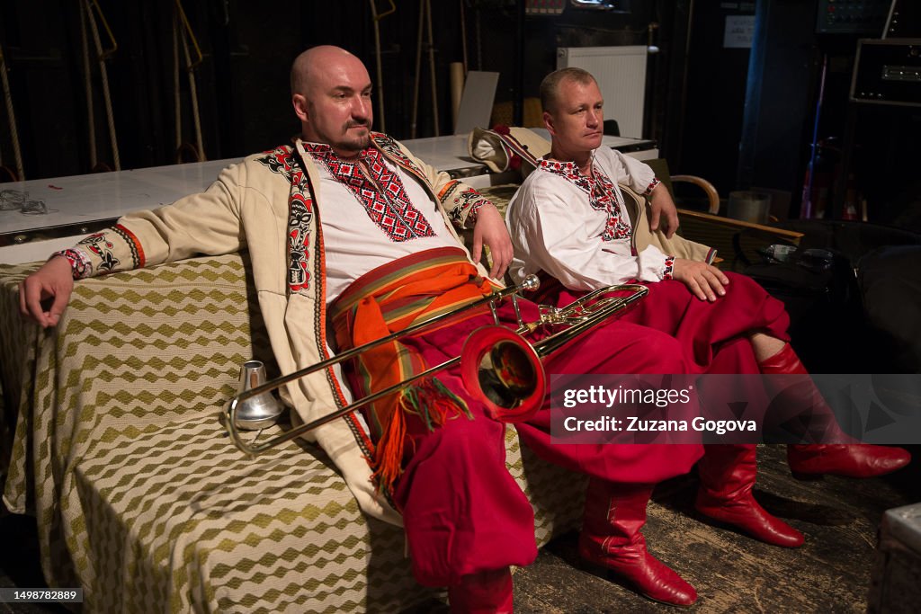 Multi-stringed Ukrainian Folk Music Ensemble Perform In Slovakia