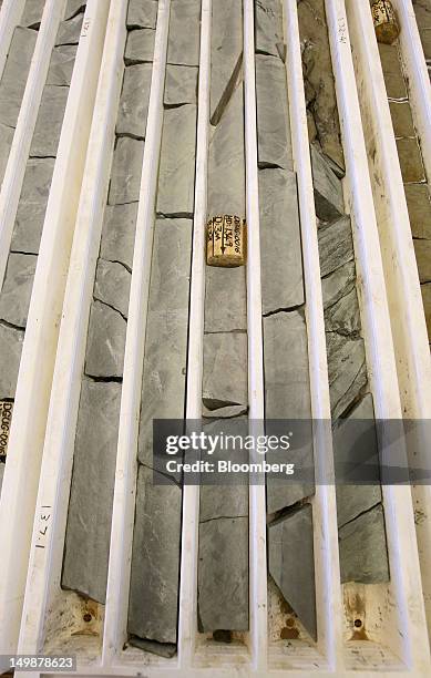 Ore Core Sample 58 Taking Core Samples From A Mine Stock Photos, High-Res Pictures, and ...