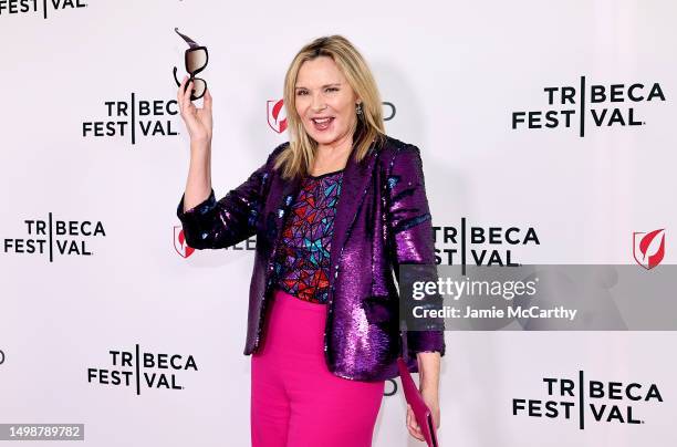 Kim Cattrall attends "Happy Clothes: A flim About Patricia Field" premiere during the 2023 Tribeca Festival at SVA Theatre on June 15, 2023 in New...