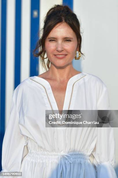 Virginie Ledoyen attends a photocall during day two of the 37th Cabourg Film Festival on June 15, 2023 in Cabourg, France.