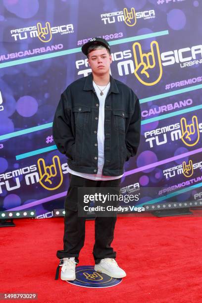 Saiko attends 2023 Premios Tu Música Urbano at Coliseo de Puerto Rico Jos�é Miguel Agrelot on June 15, 2023 in San Juan, Puerto Rico.