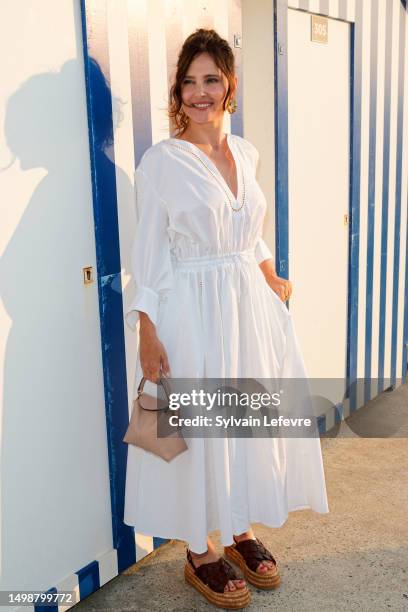 Actress Virginie Ledoyen attends the Jury Photocall during the 37th Cabourg Film Festival on June 15, 2023 in Cabourg, France.