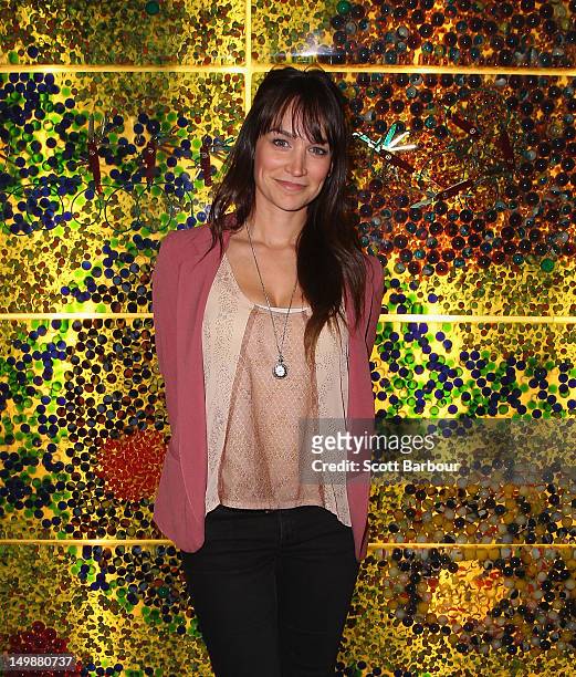 Nicole Da Silva poses at the 2012 Helpmann Awards Nominations Announcement at Melbourne Arts Centre on August 6, 2012 in Melbourne, Australia.