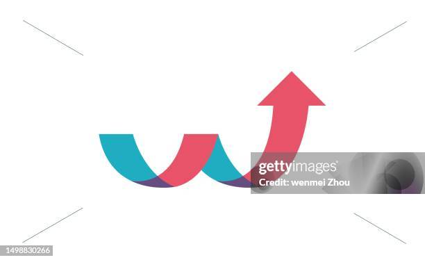 stockillustraties, clipart, cartoons en iconen met arrow symbol spinning up - pijl omhoog