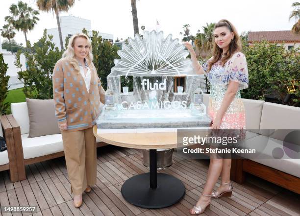 Rebel Wilson, Fluid Co-FounderFluid Co-Founder, and Carly Steel, Fluid Co-Founder celebrate the launch of their new Dating App FLUID and Casamigos...