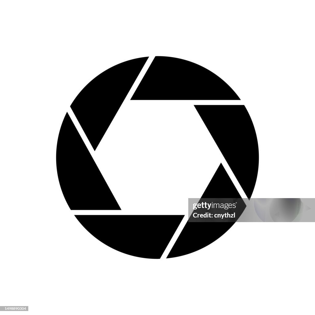 Aperture Icon Solid Style. Vector Icon Design Element for Web Page, Mobile App, UI, UX Design