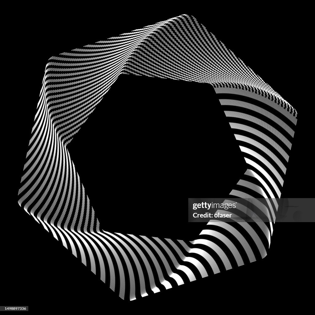 Rotating Hexagonal Structure Outline Of Rotating Hexagon Shape High-Res Vector Graphic - Getty Images