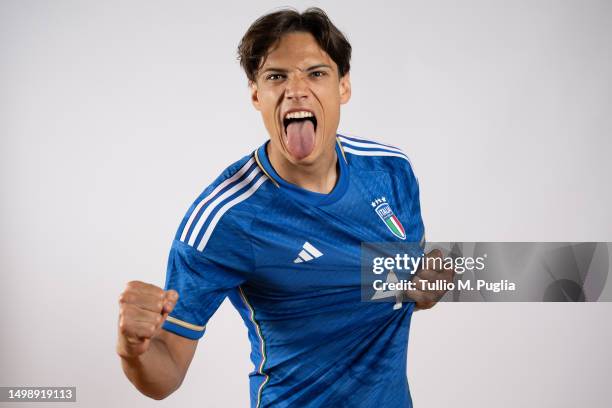 Samuele Ricci of Italy U21 poses during a portrait session at Centro di Preparazione Olimpica on June 15, 2023 in Tirrenia, Italy.