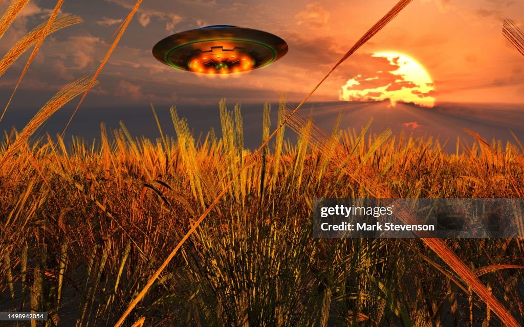 UAP Making A Crop Circle