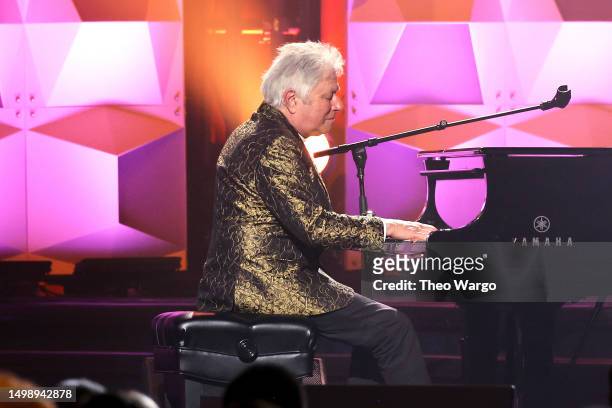 Alan Menken performs onstage at the 2023 Songwriters Hall of Fame Induction and Awards Gala at the New York Marriott Marquis on June 15, 2023 in New...