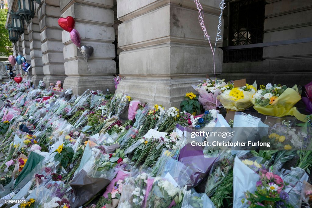 Tributes Are Left To The Nottingham Murder Victims