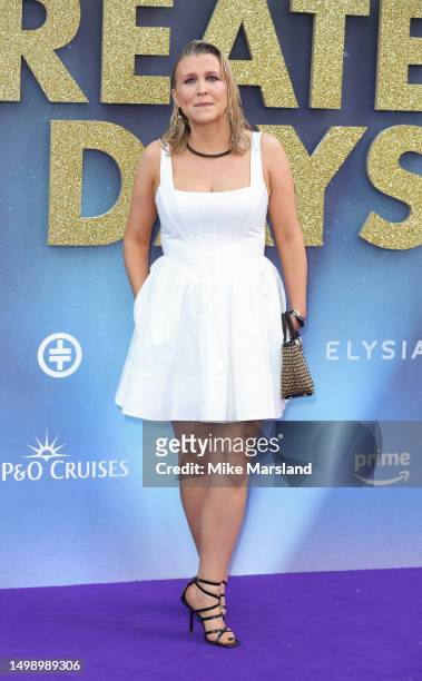 Alice Lowe attends Take That's "Greatest Days" World Premiere at Odeon Luxe Leicester Square on June 15, 2023 in London, England.